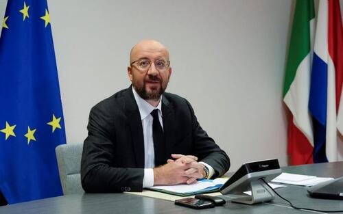 European Council President Charles Michel in today’s video conference