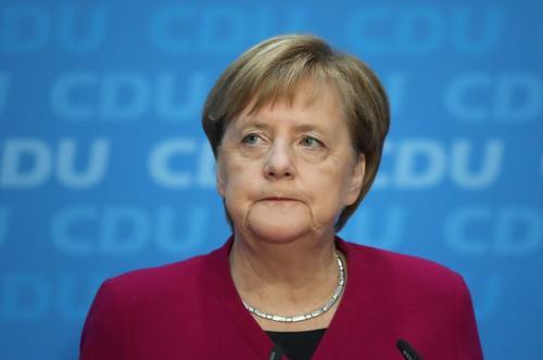 Angela Merkel announcing on Monday that she will step down as CDU leader in December.