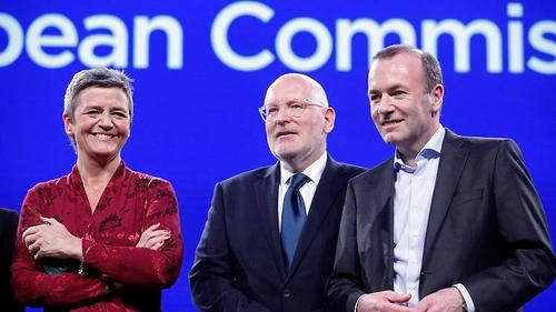 Margrethe Vestager, Frans Timmermans and Manfred Weber: Possible candidates for European Commission President