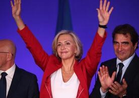 Valérie Pécresse last Saturday after her nomination to be the French Républicains’ candidate for president.