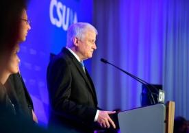 Horst Seehofer, the leader of Bavaria’s Christian Social Union and Minister of the Interior in the German government, reacting to the exit polls after Sunday’s election.