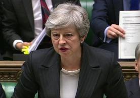 Theresa May presenting her 10-point “New Brexit Deal” to the House of Commons on Wednesday, May 22